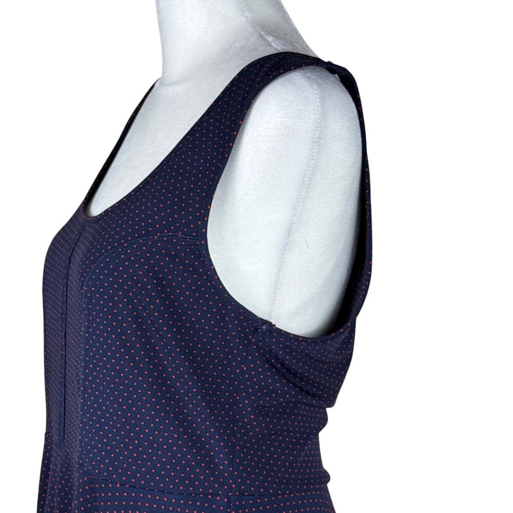 Free People Retro Polka Dot Fit & Flare Dress – Size Medium - Picture 9 of 12